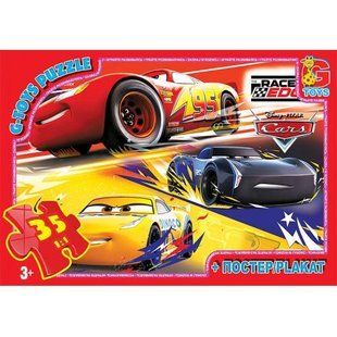Z10187 Пазлы ТМ "G-Toys" из серии "Тачки", 35 элементов 246348 фото